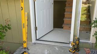 Jeld Wen Front Door Installation  Really crappy products and craftsmanship PART 1 [upl. by Adekan152]