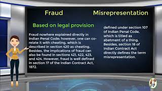 What is Difference Between Fraud amp Misrepresentation [upl. by Nady77]