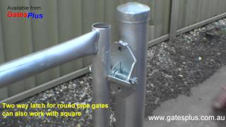 Gate Latch 2 way for round pipe and square [upl. by Mccall660]