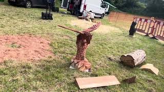 A fabulous range of wooden sculpture at Caerleon festival 2024 [upl. by Kielty]