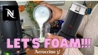 How To Foam Milk With Aeroccino 3 Make Coffee With Foam Tips amp Tricks  Easy Foamed Latte Recipe [upl. by Eintrok896]