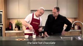 How to make a hot chocolate using an aerolatte milk frother [upl. by Walsh]